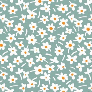 F�rdiglavet voksdug Happy days mintwood rund 160 cm