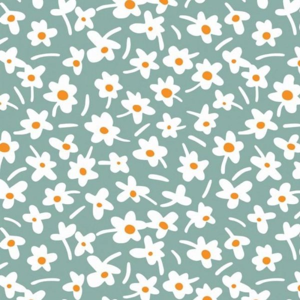 F�rdiglavet voksdug Happy days mintwood rund 160 cm