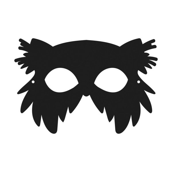 Set med 3 klottermasker - fåglar Set med 3 klottermasker - fåglar