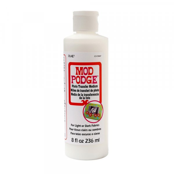 Mod Podge Fototransfer fr textil 236 ml - vit