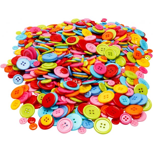 Knappmix - 4 hål - 500 g Knappmix - 4 hål - 500 g