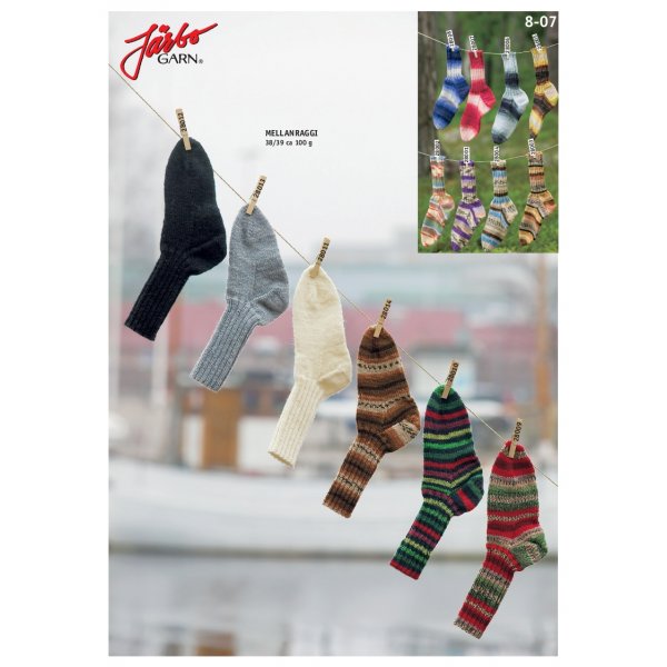 Stickmnster - Klassiska raggsockor i mellanraggi (alt1)