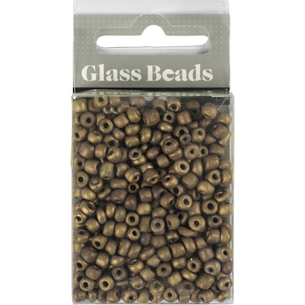 Rocaillepärlor 4 mm Bronze 25 g Rocaillepärlor 4 mm Bronze 25 g