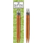 Endepinner Bamboo Spin 10 cm - 4 mm (S) - Endepinner, Strikkepinner, Strikking, Strikke, hekle, knyte & veve