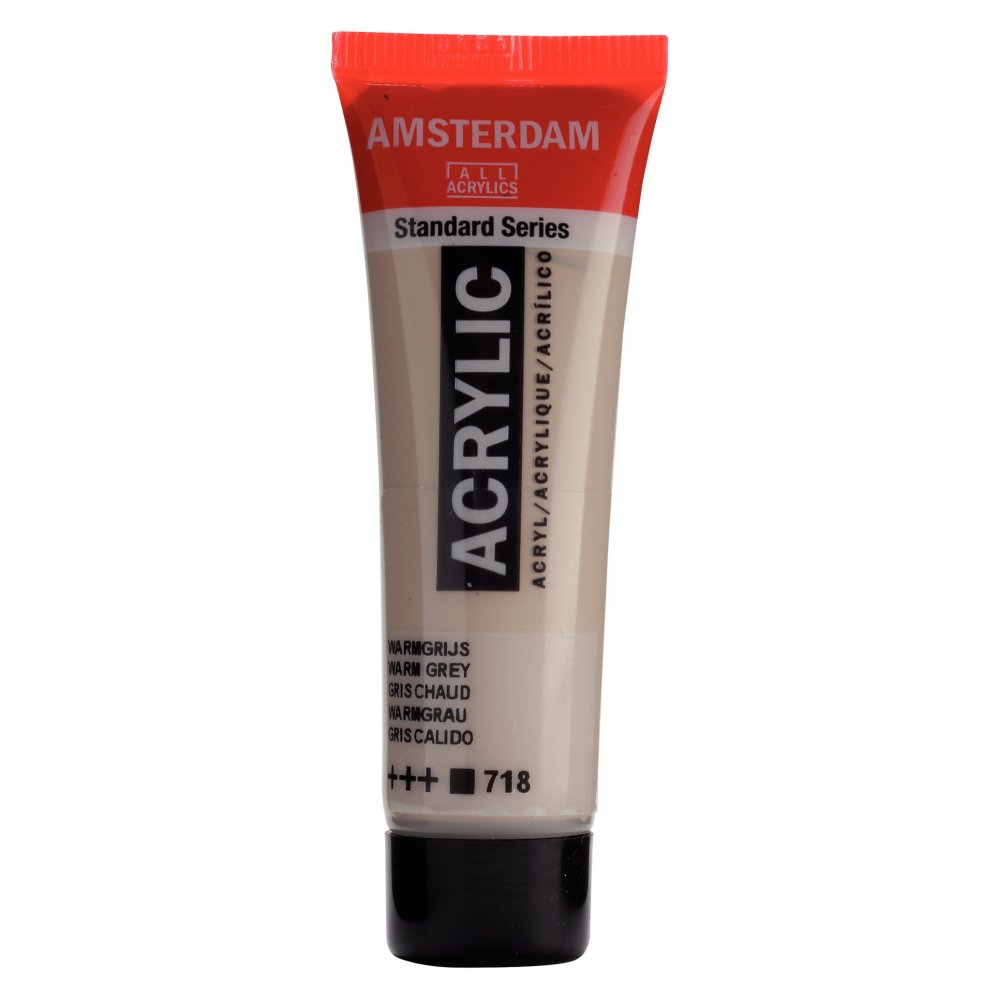 Akrylmaling Amsterdam 20 ml - Warm Grey - Akrylfarver, Kunstnerfarver