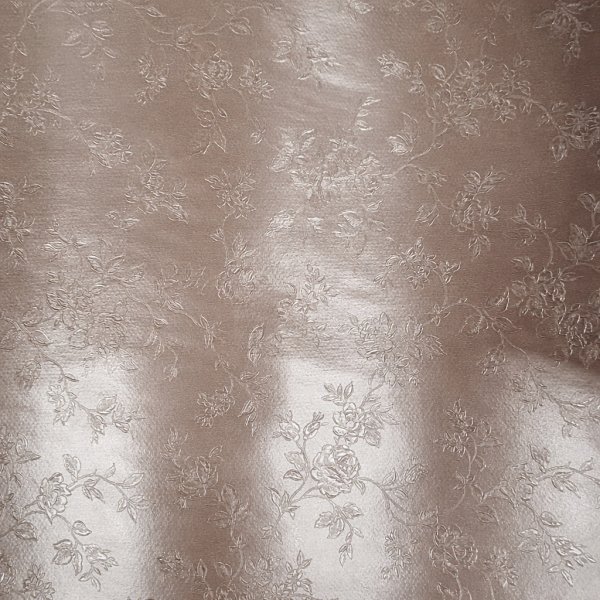 Vaxduk PVC koppar f�rgad med blommor 140 cm