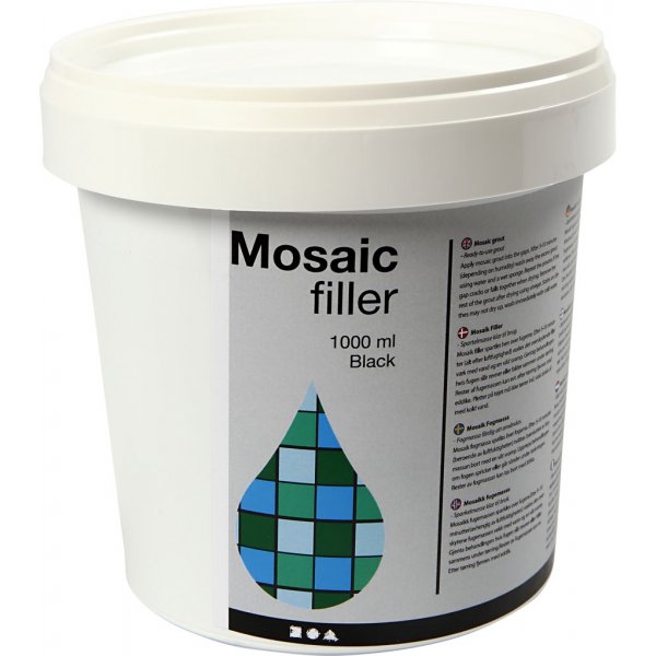 Mosaikbruk - svart - 1000 ml Mosaikbruk - svart - 1000 ml