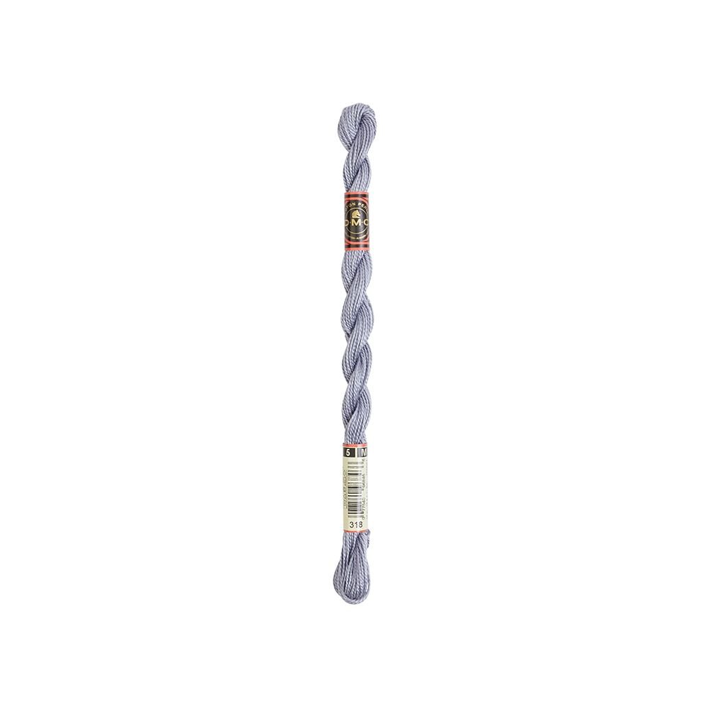DMC Pearl Cotton Art. 115/5, 318 Light Steel Gray - Broderigarn, Garn, Sticka & virka