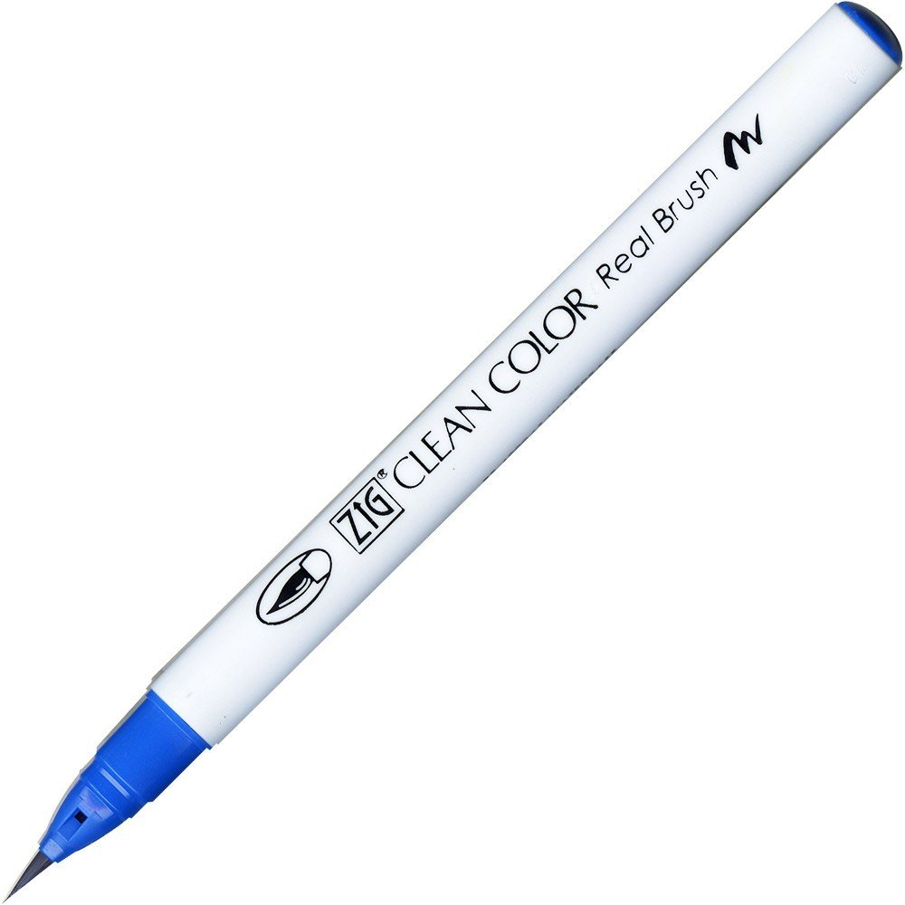 Penselpen ZIG Clean Color Real Brush - Persian Blue (032) - Penselpenne, Penne, Penne, kridt & tusch