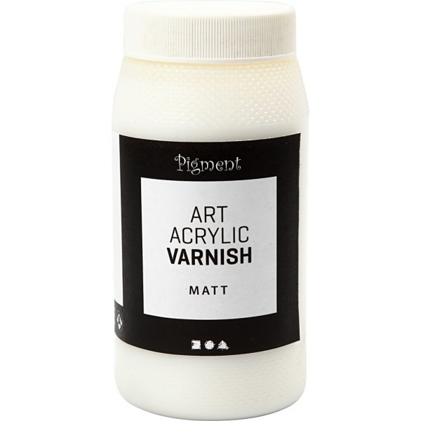Art Acrylic slutfernissa - matt transparenta - vit - 500 ml Art Acrylic slutfernissa - matt transparenta - vit - 500 ml