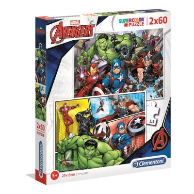 Barnpussel 2-pack 60 bitar - Avengers