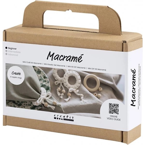 Mini DIY Kit Makramé, Servettring Mini DIY Kit Makramé, Servettring