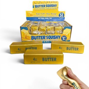Squishy Butter 12 cm - Guld