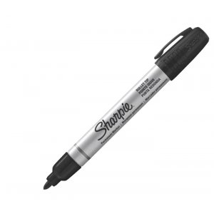 Markeringspen Sharpie Metal Barrel Small Bullet - Sort