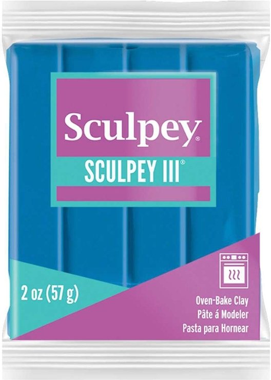 Clay Sculpey III 57g - Turkis 505 - Ovnhærdende ler, Modellere, Hobbyartikler til børn, Hobbymateriale, Håndværk