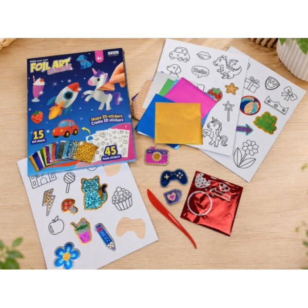 DIY 3D-stickers med folie Sense - Foil Art DIY 3D-stickers med folie Sense - Foil Art