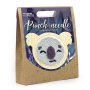 Punch needle-kit med djurhuvudram 15 cm