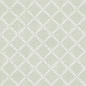 Vaxduk med Leafy motiv - Gr�n/vit