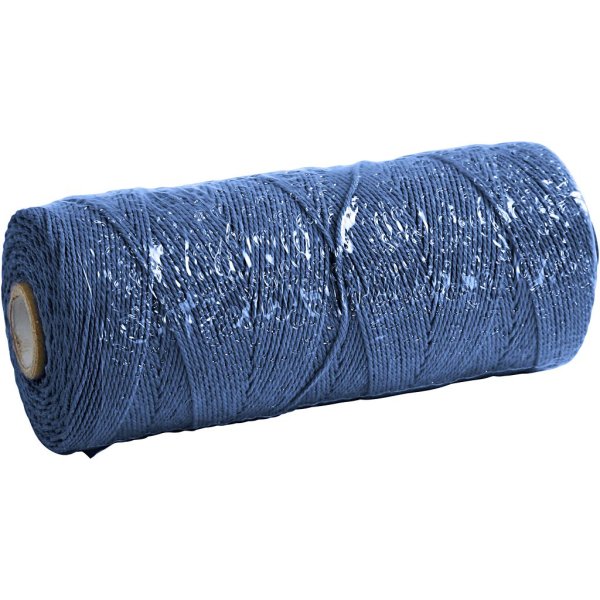 Makramésnor 1 mm 315 m Blå 220 g Makramésnor 1 mm 315 m Blå 220 g