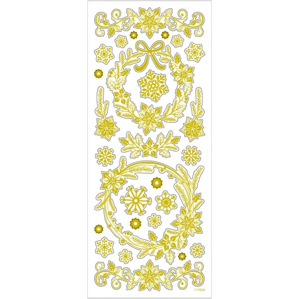 Stickers - guld - julstjärnor Stickers - guld - julstjärnor