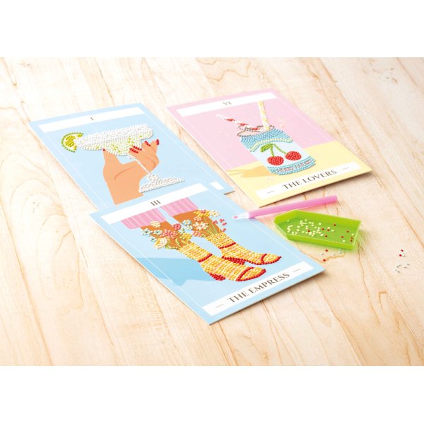 Diamond painting Happy Hour - Tarot, 3 kort