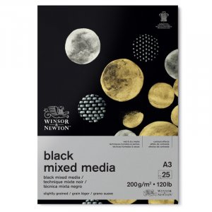Ritblock - Winsor & Newton - Black Pad Mixed Media - A3