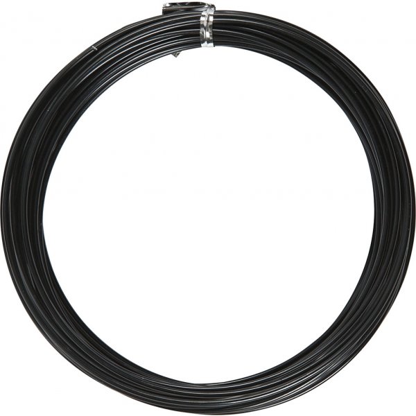 Aluminiumtråd - Ø2 mm - svart - 10 m Aluminiumtråd - Ø2 mm - svart - 10 m