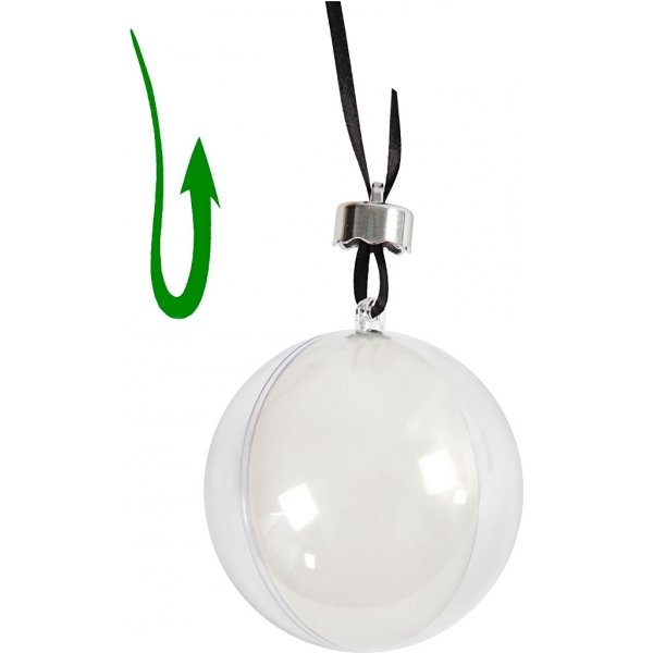 Deko-kula - transparent - Ø8 cm - 5 st Deko-kula - transparent - Ø8 cm - 5 st