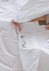 Broderikit f�r kl�der med 8 minimalistiska m�nster