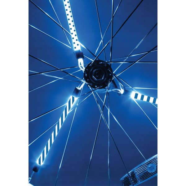 LED ekersbelysning cykel bl� 3-pack - batteridriven