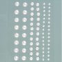 Halvp�rlor Akryl Sj�lvh�ftande 3/5/7 mm 72-pack � Vit P�rla