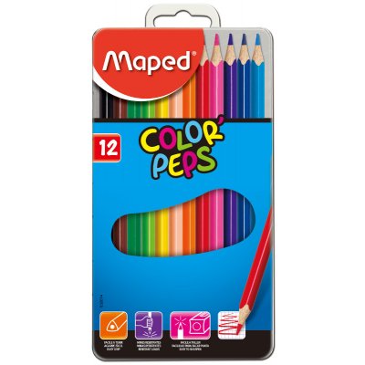 Färgpennset Maped - 12 Pennor