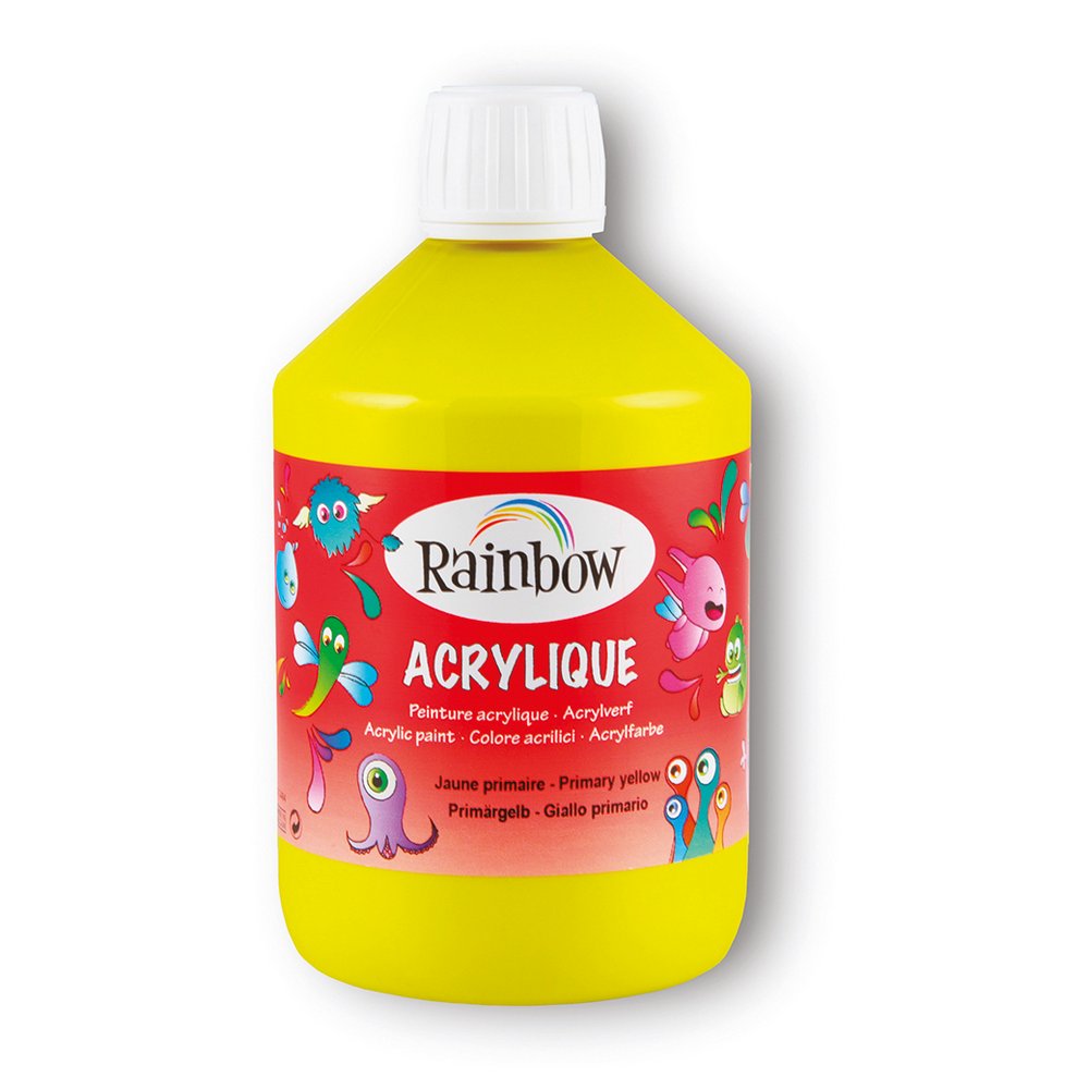Akrylfärg Rainbow 500 ml - Gul - Akrylfärger, Konstnärsfärger