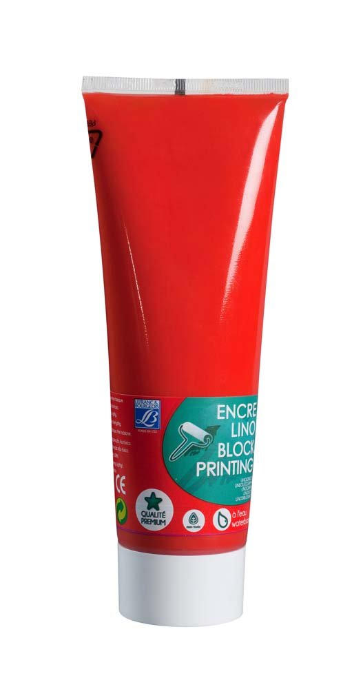 Linoleumsfarve L&B - Vermillion - Linoleumtryk, Print & printfarve