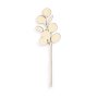 Set med 10 plywoodblommor, ca 24 cm, 4 mm tjocka Set med 10 plywoodblommor, ca 24 cm, 4 mm tjocka