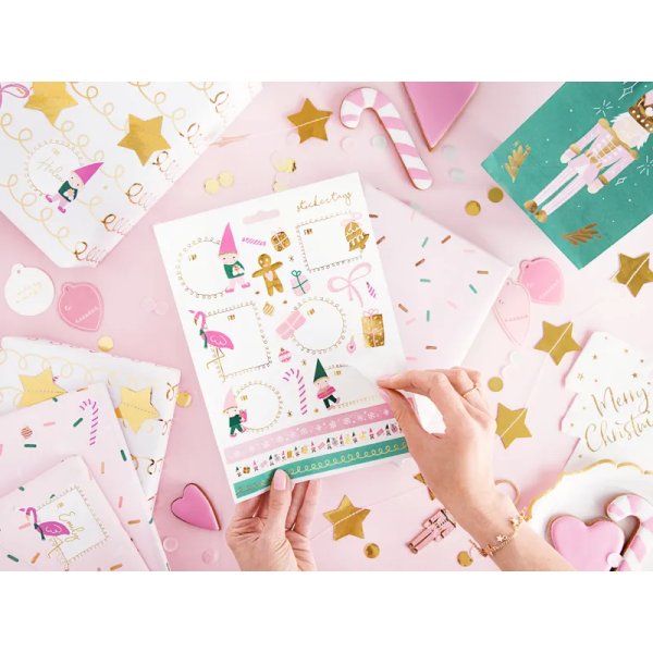 Julstickers Gnomes 5,5�8 cm mix - 26 stickers