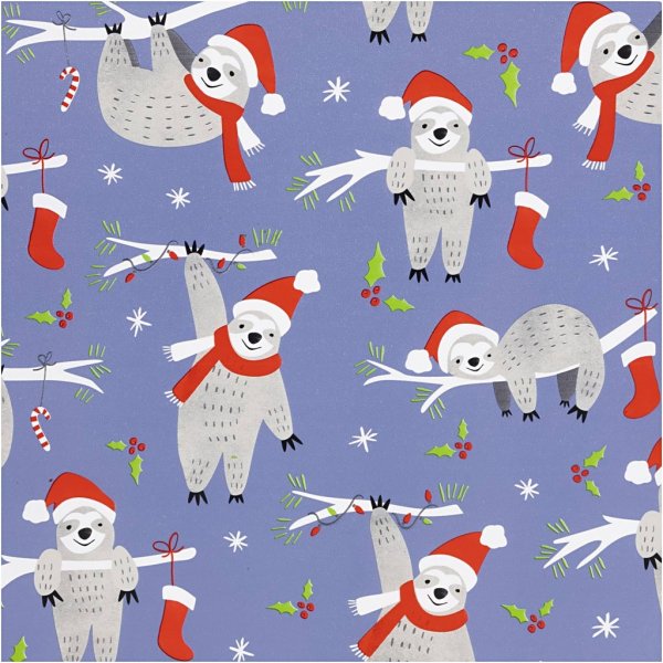 Presentpapper - lila - Sengångare - 5 m Presentpapper - lila - Sengångare - 5 m