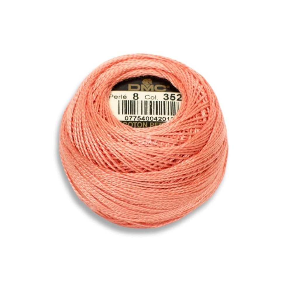 DMC Pearl Cotton Art. 116/8, 352 Light Coral - Broderigarn, Garn, Sticka & virka