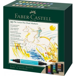 Ritpenna - Faber-Castell - Pitt Artist Dual Marker - 30 st