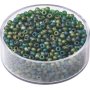 Bohemrocaille p�rlor 2,5 mm, 17 g, gr�n matt