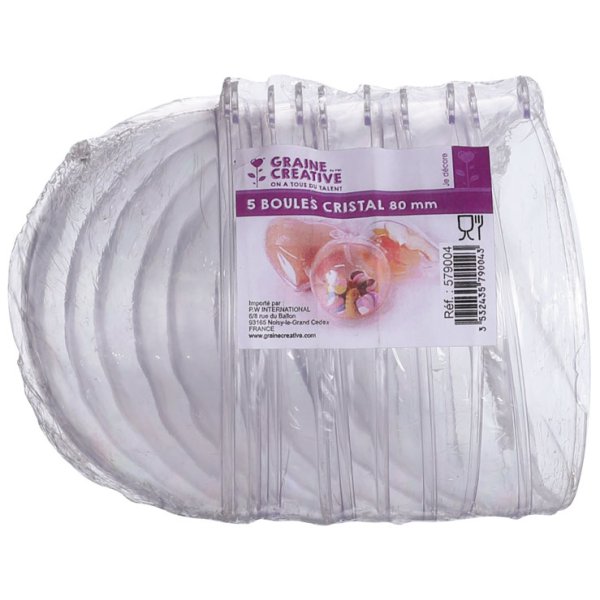 Delbara plastkulor 8 cm - 5 st Delbara plastkulor 8 cm - 5 st