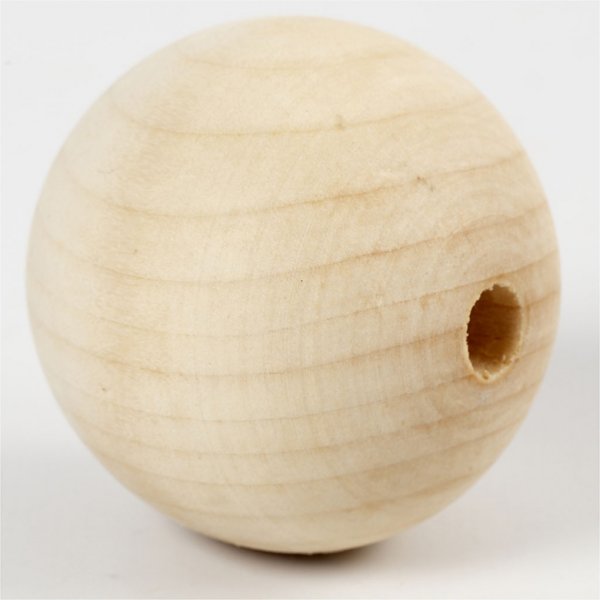 Träpärlor - Ø50 mm - 4 st Träpärlor - Ø50 mm - 4 st