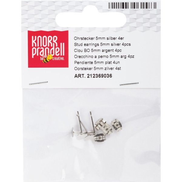�rh�ngen i silver 5 mm, 4-pack