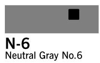 Copic Marker - N6 - Neutral Gray Nr.6 - Tuschpenne, Penne, Penne, kridt & tusch