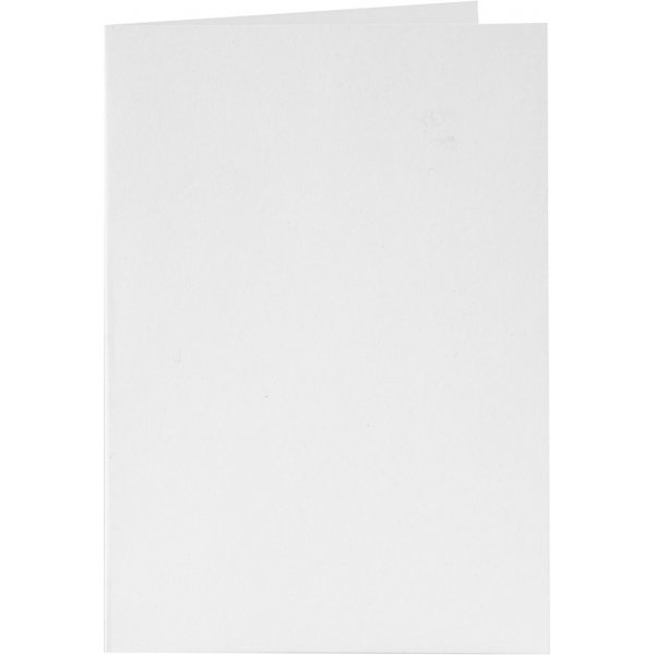 Kort och kuvert - vit - 11,5 x 16,5 cm - 6 set Kort och kuvert - vit - 11,5 x 16,5 cm - 6 set