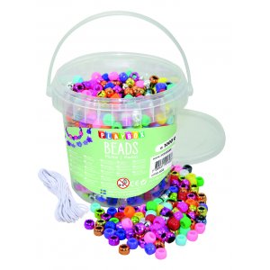 Plastp�rlor i hink Kongo - 1000 st