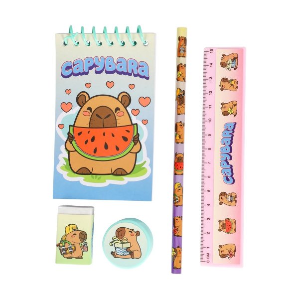 Skrivset capybara - 5 delar