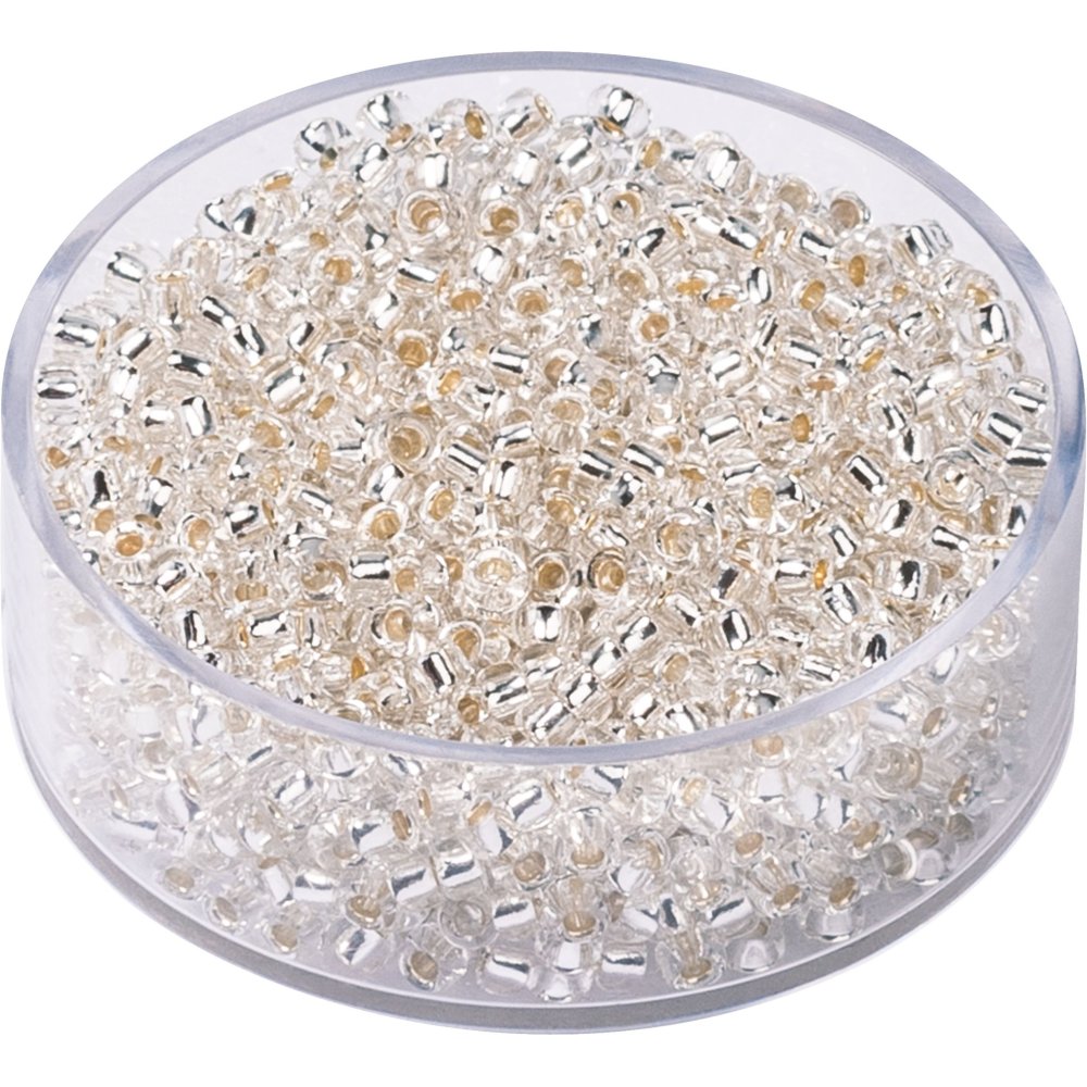 Bohemske rocailleperler 2,5 mm 17 g - Sølv - Blandinger av rocailleperler, Rocaillesperlor, Håndverk