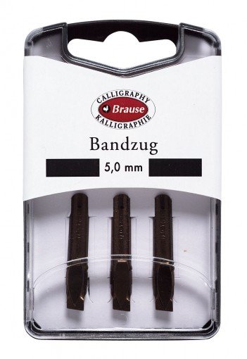 Bandzug 5.0 mm, 3 st/ask - Kalligrafistift, Kalligrafi, Pennor, kritor & tusch
