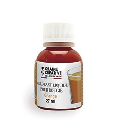 Flytande färg för ljus 27 ml - orange Flytande färg för ljus 27 ml - orange